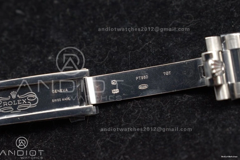 40 GSF Dial Weight DayDate on President A Crystal Black Bracelet Bright Gain 718 SS 0227